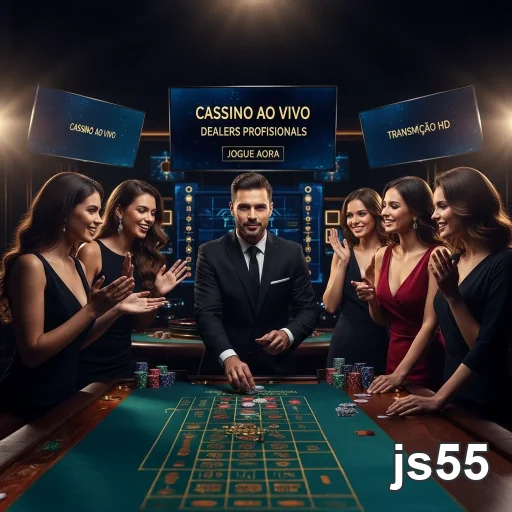 Ilustração de Explore as Slots e Live Gaming na js55 com Agilidade