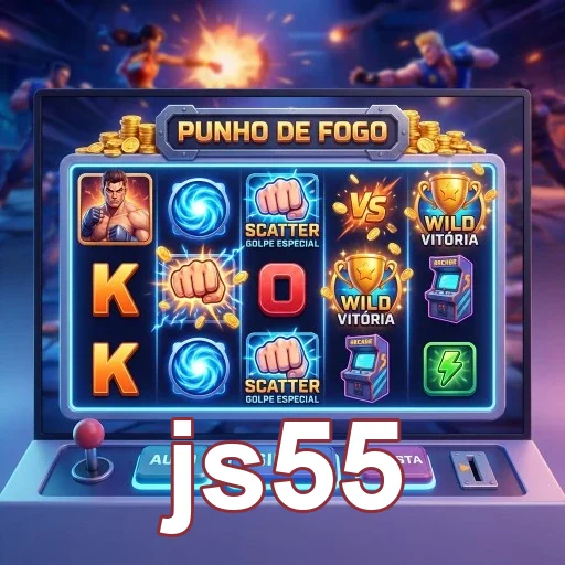 Jogador usando o app móvel de cassino js55